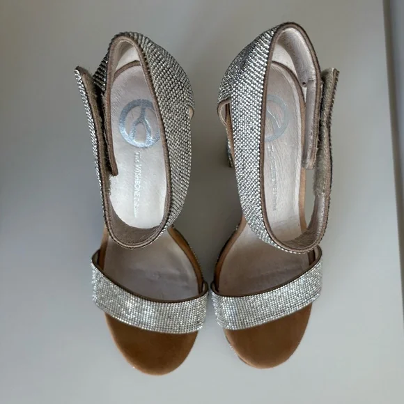 Silver Rhinestone Platform Heels - Picture 5 of 11